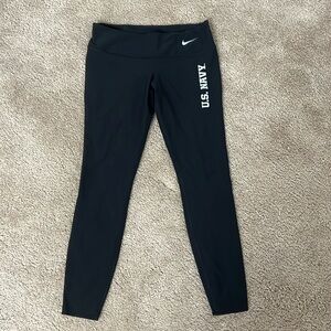 US Navy Nike Dry Fit Leggings. Size Medium.